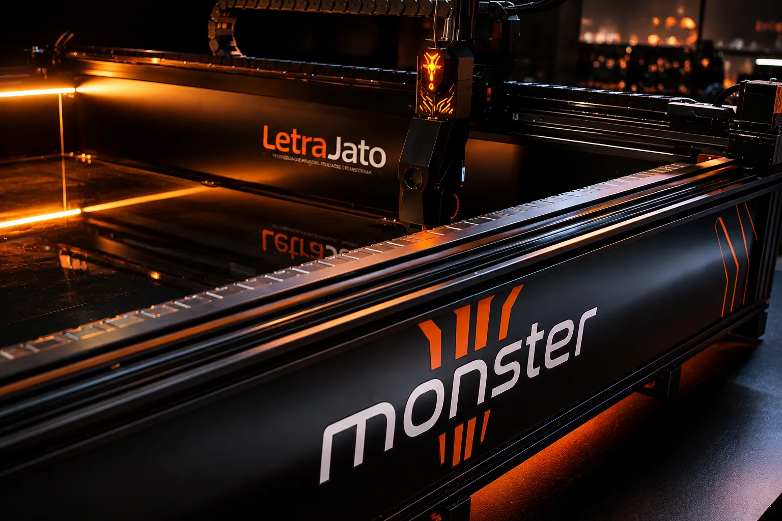 Impressora 3D LetraJato Monster em operação