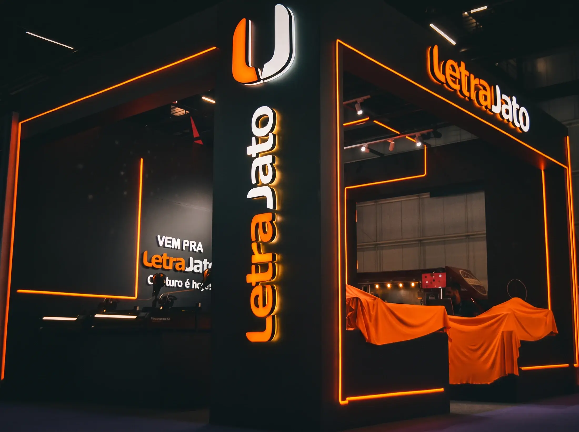 Estande LetraJato em feira